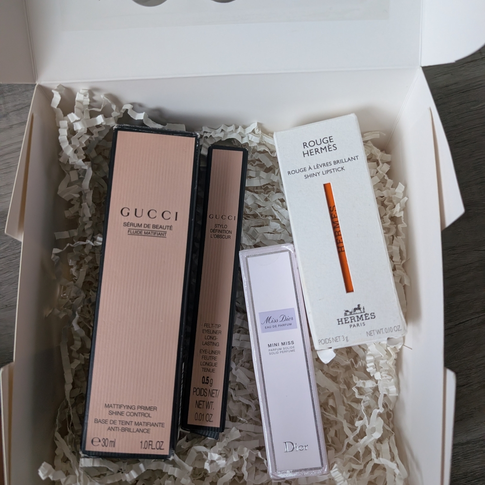 Gucci Primer and Hermès Lipstick Set